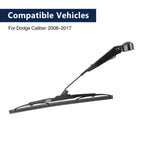 Set of 2 Rear Windshield Wiper Blade Arms 285mm for Dodge Caliber (2008–2017)