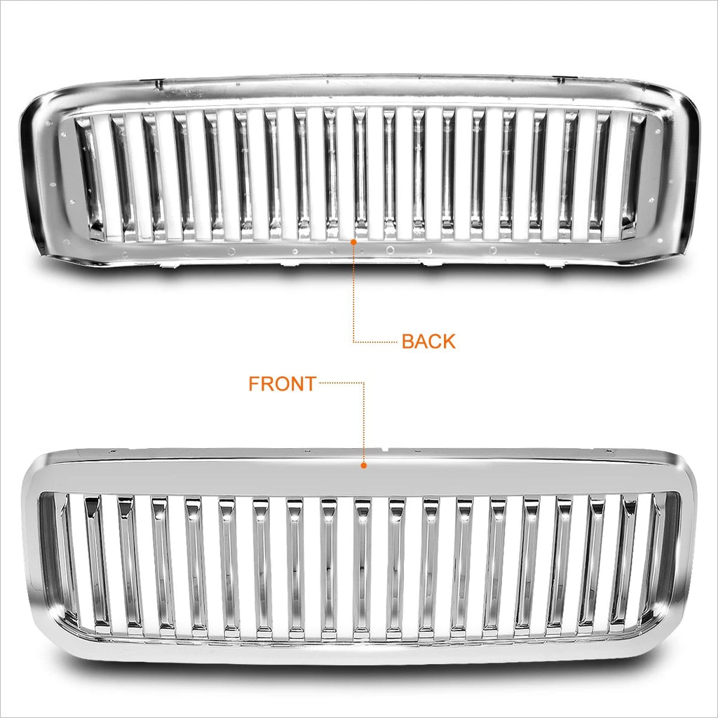 Chrome Front Bumper Grille Frame for Ford F250-F550 SD (1999–2004)
