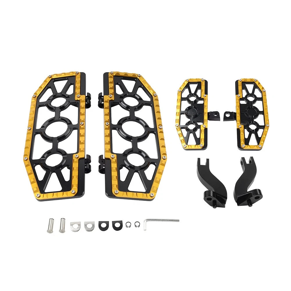 Front Floorboard + Rear FootPeg Mounts Kit for Harley Touring (1993–2023)