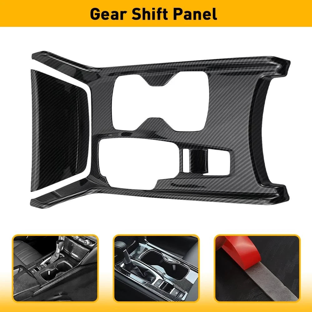 Carbon Fiber Gear Shift Panel Cover for Honda Accord (2018)