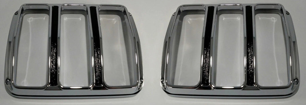 Chrome Tail Light Bezels Replacement Pair for Ford Mustang (1964–1966)