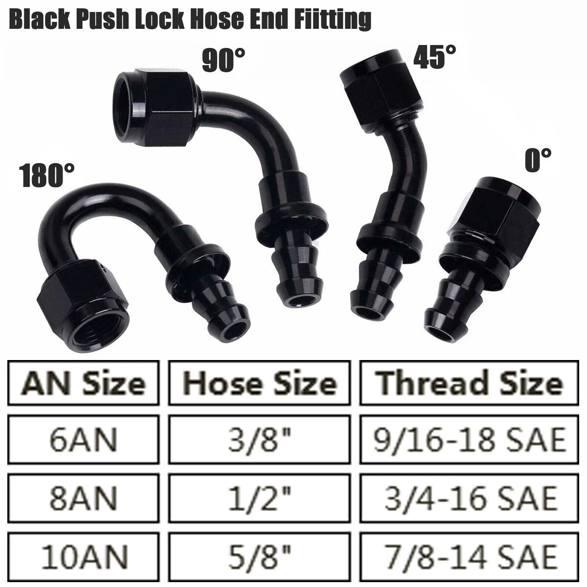 3/8" LS Conversion Fuel Injection Line Hose Fitting Kit for EFI (25Ft)