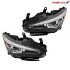Headlights Pair for Infiniti Q50 (2014–2022) LED DRL Projector