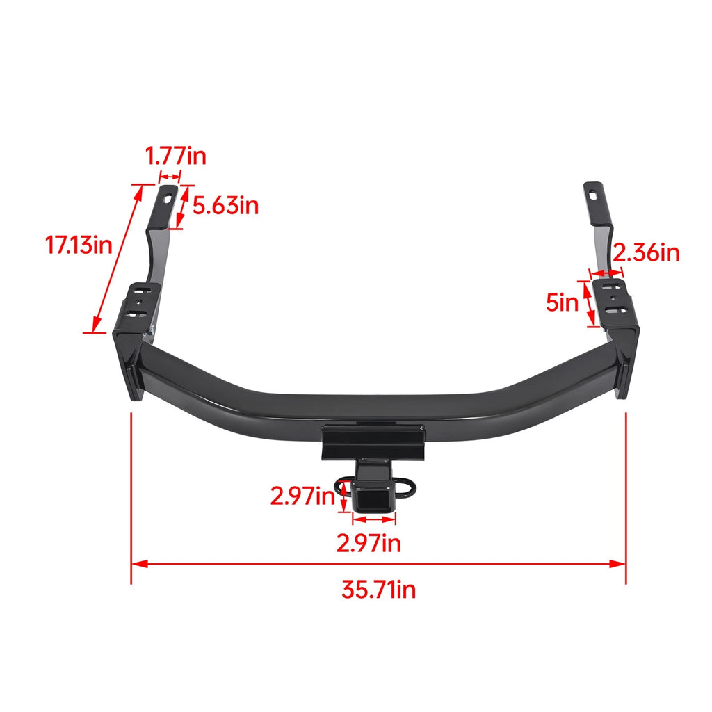 2" Class 4 Trailer Hitch Receiver for Ford F-150/F-250/F-350/F-450