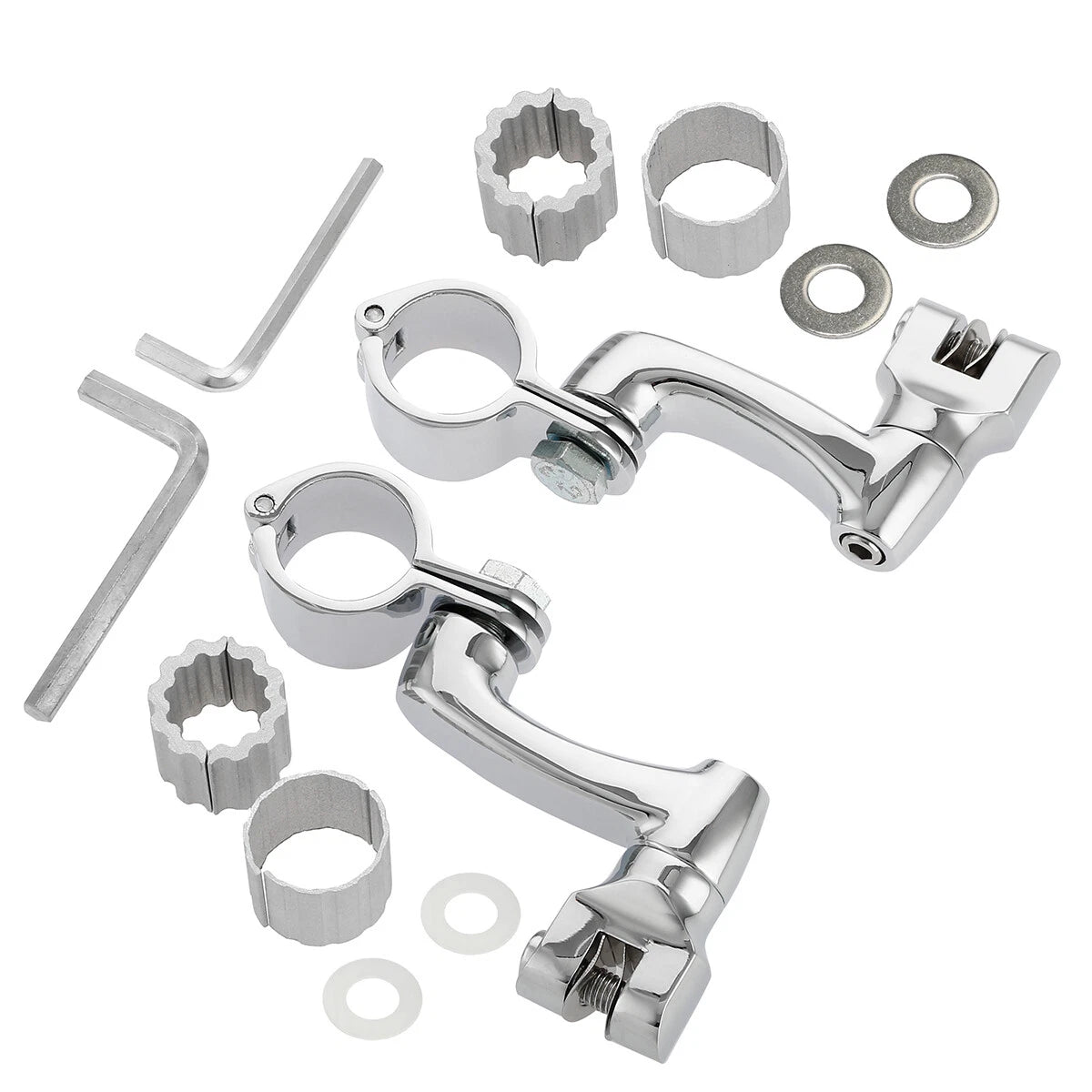 Highway Foot Pegs Mount Clamps for Harley Sportster XL883 XL1200 (22mm-35mm)