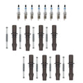 Set of 8 Bosch Double Iridium Spark Plugs & Denso Ignition Coil Boot Kit for F-150 (1997–2003)