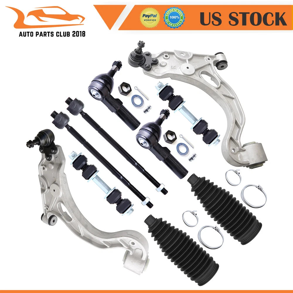 10pcs Front Lower Control Arm Ball Joint Suspension Kit for Buick LeSabre (2000–2005)
