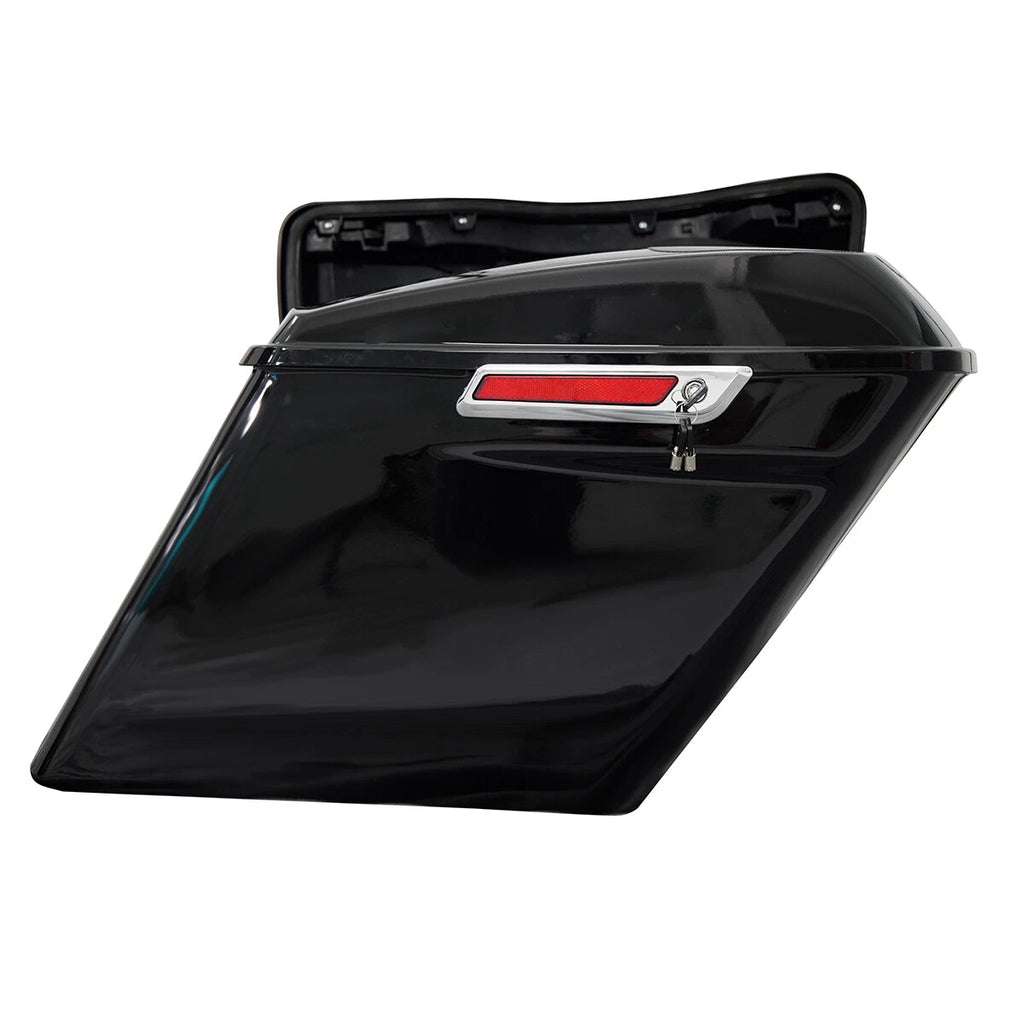 5" Stretched Extended Hard Saddlebags with 6x9" Speaker Lid for Harley Touring