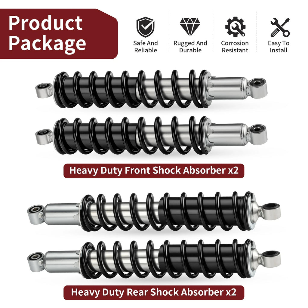4X Heavy Duty Shock Absorbers for Honda Rubicon 500 TRX500 (2001–2014)