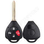 2X Key Fob Remote Shell Case for Toyota Venza Camry (2007–2012)