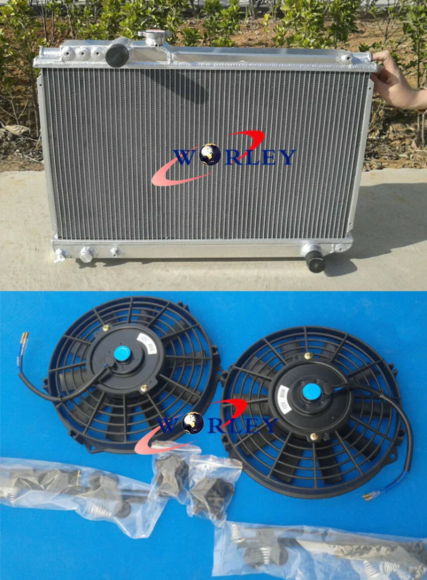3 Row Radiator & Fan for Toyota Supra Soarer MK3 1986-1992