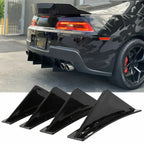 Rear Bumper Diffuser Shark Fins for Ford Mustang (2000–2021)