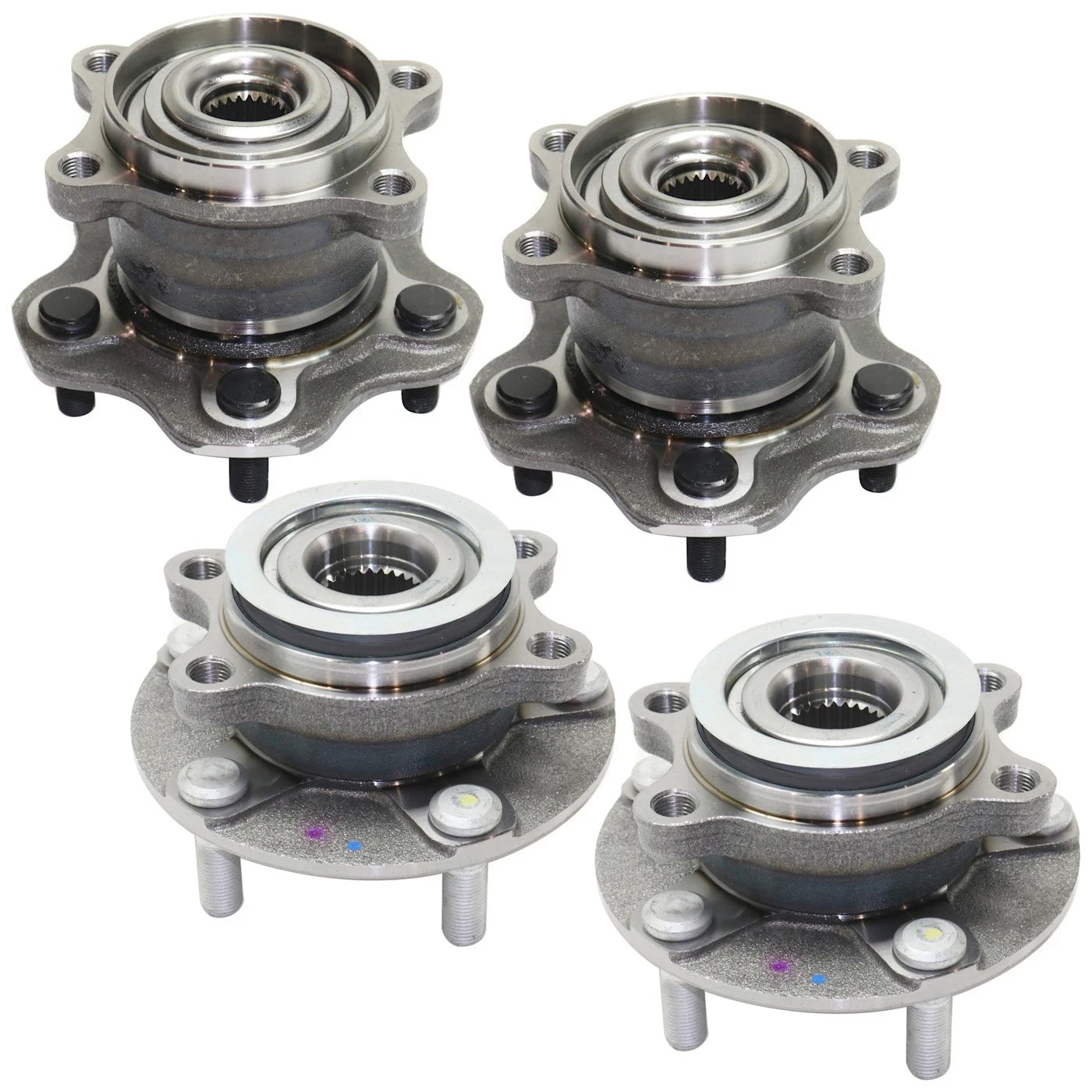Wheel Hubs for Nissan Juke (2011–2014) Front & Rear with Bearing AWD