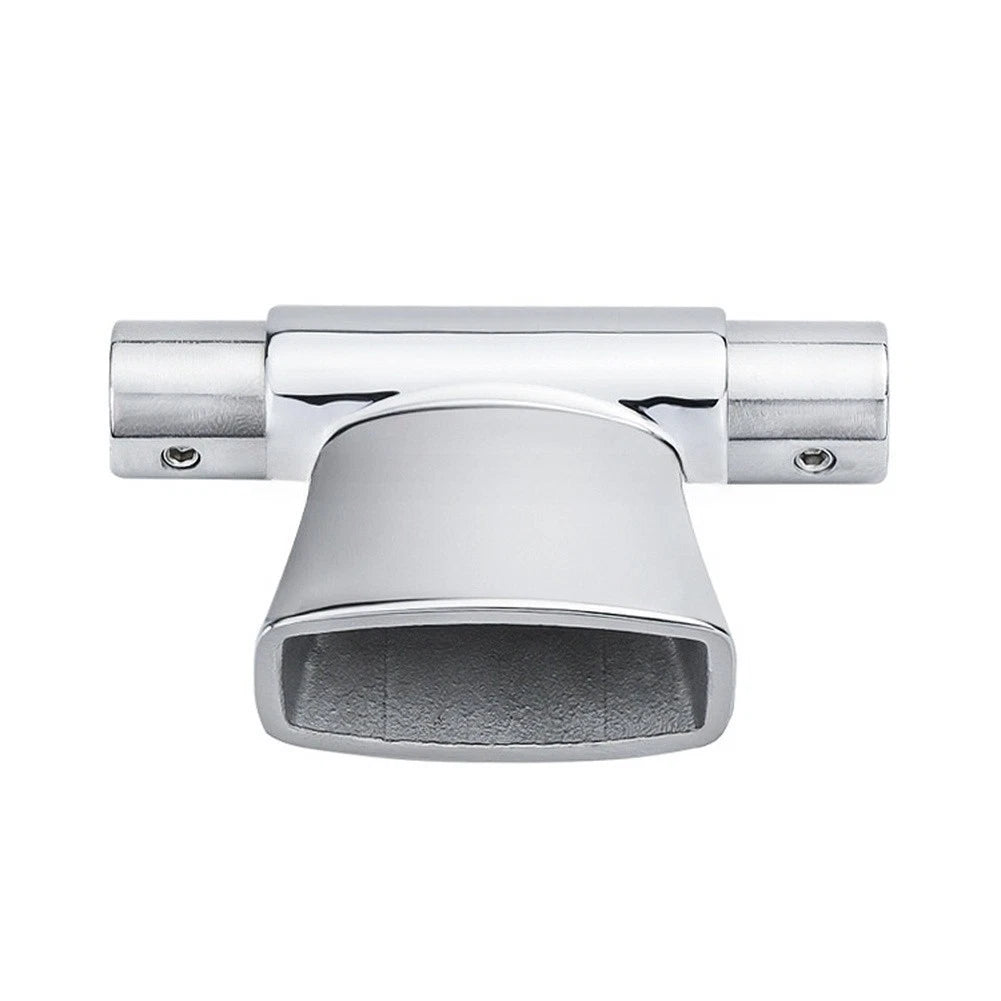 T Shaped Pipe Support for Boat Rail Mounting (Marine Grade 316 Stainless Steel)