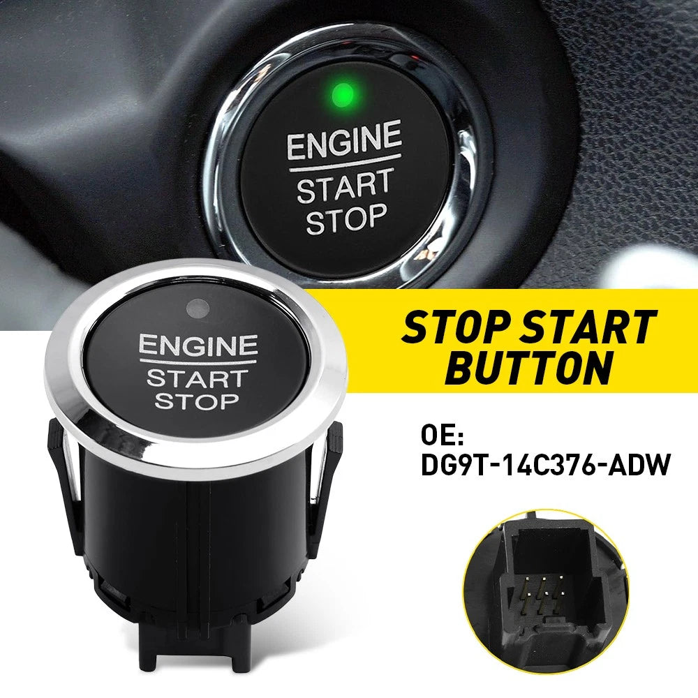 Start Stop Ignition Button Switch DG9T-14C376-ADW for Ford Fusion (2015–2020)