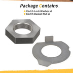 Clutch Basket Inner Center Hub Lock Washer & Nut for Yamaha Banshee YFZ350 (1987–2006)