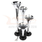 12V 150 DB 4-Trumpet Train Air Horn Kit for Universal Fit
