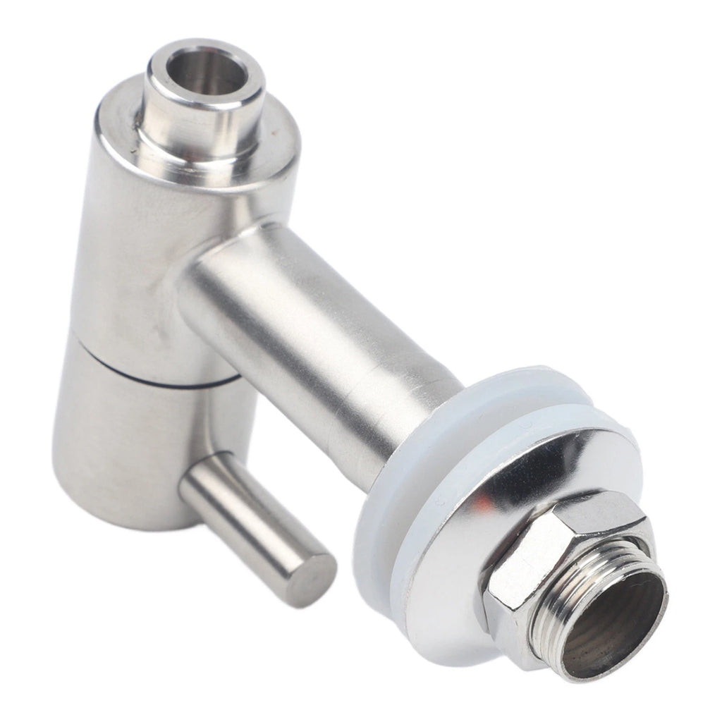 Stainless Steel Beer Keg Tap with Mesh Filter & Silicone Seal