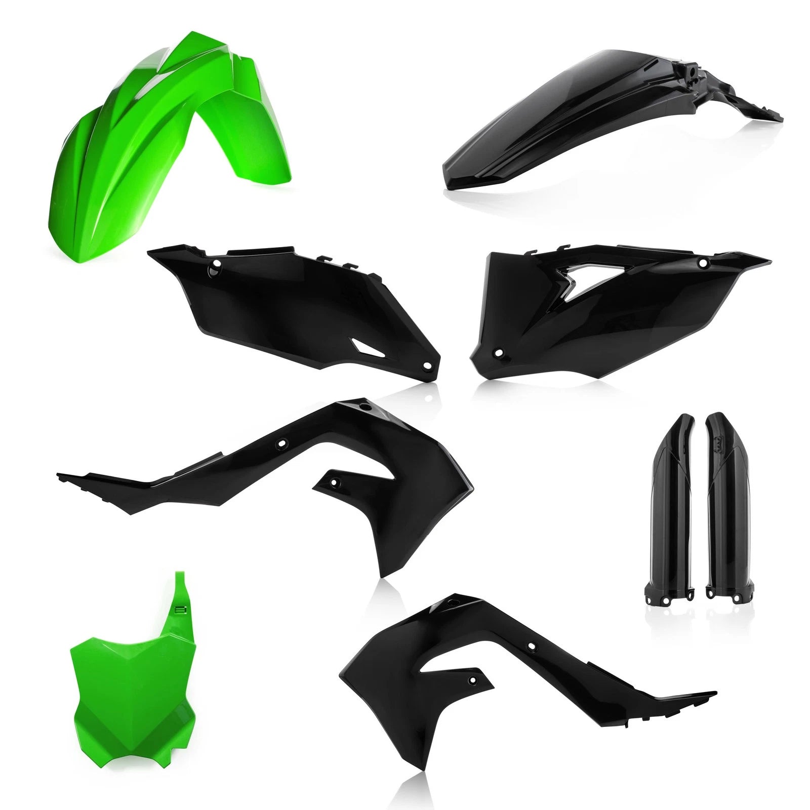 Acerbis Full Body Kit for Kawasaki KX (2019–2024) - Green/Black