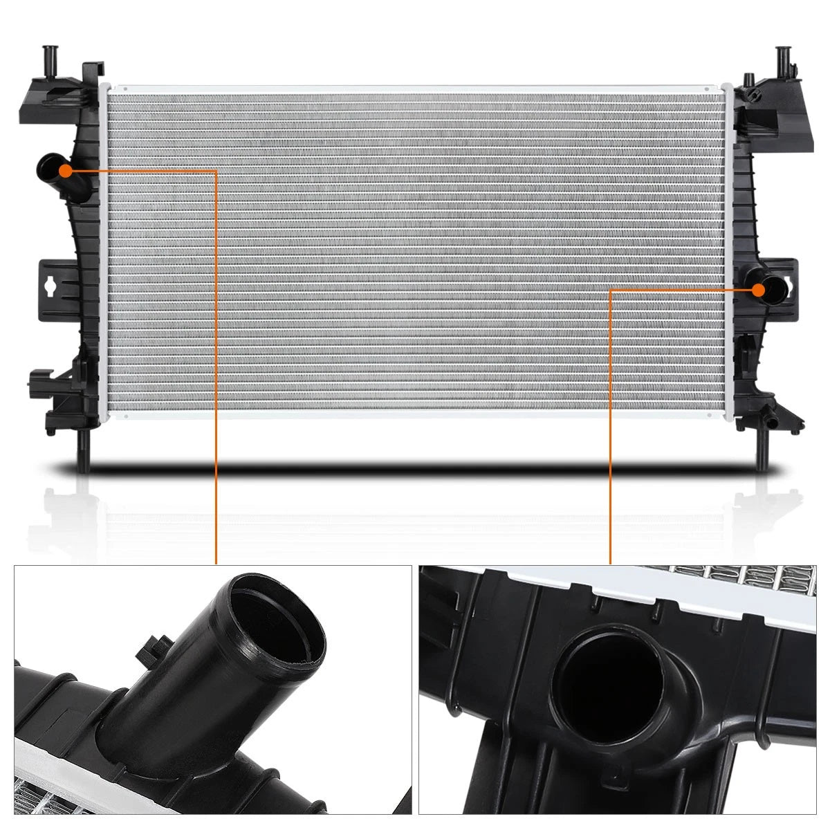 OE Style Aluminum Core Radiator for Ford Focus 2012–2018 DPI-13219