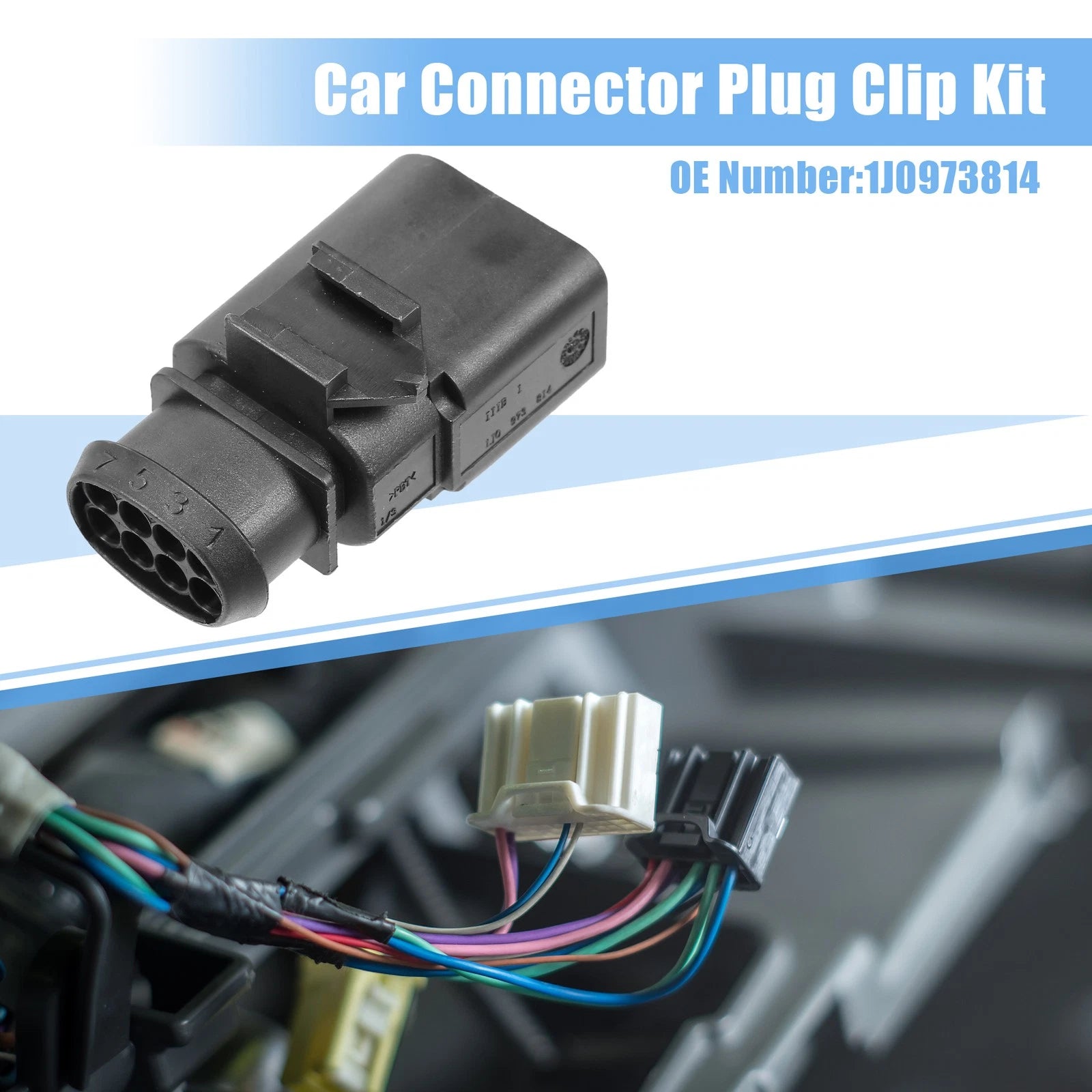 Set of 1 JPT Connector Plug Kit No. 1J0973814 for VW Audi 