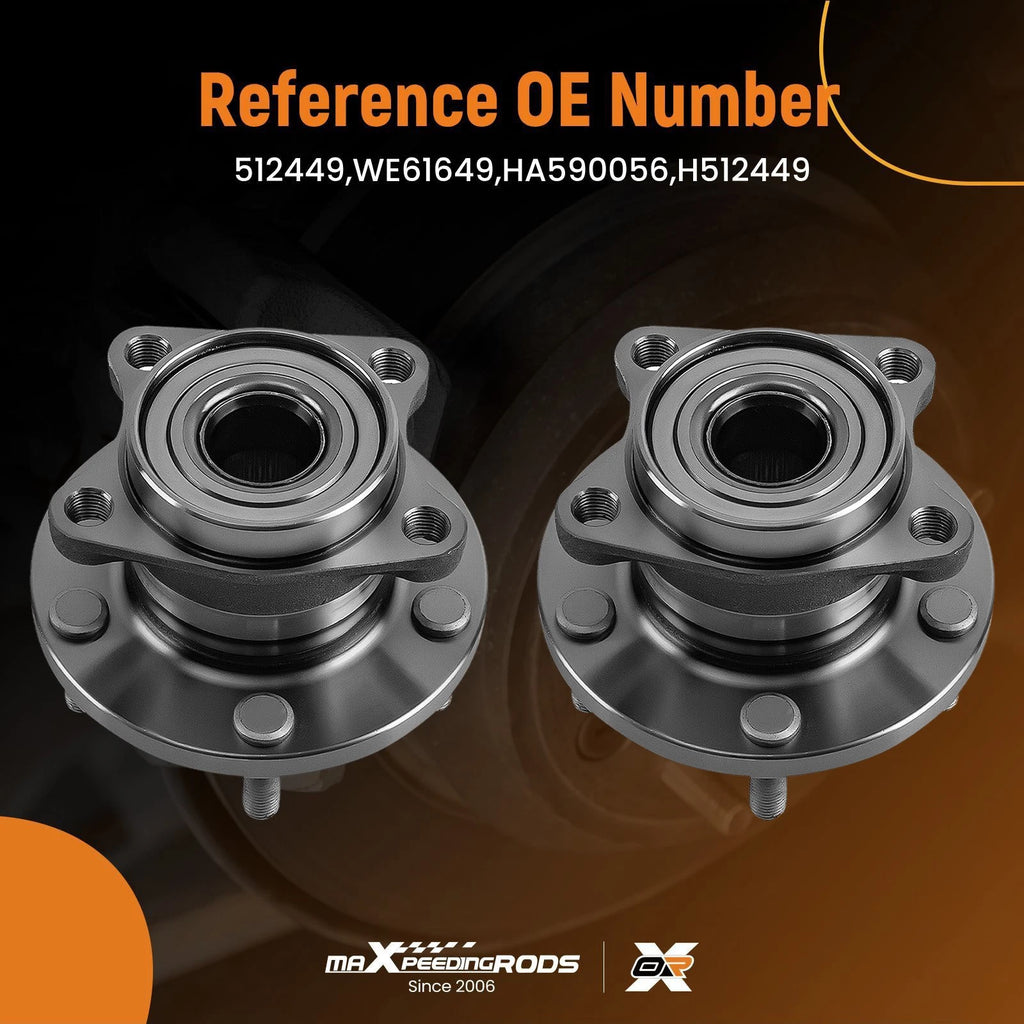 2X Rear Wheel Bearing Hubs Assembly for Mazda CX-9 (2007–2015) AWD HA590056