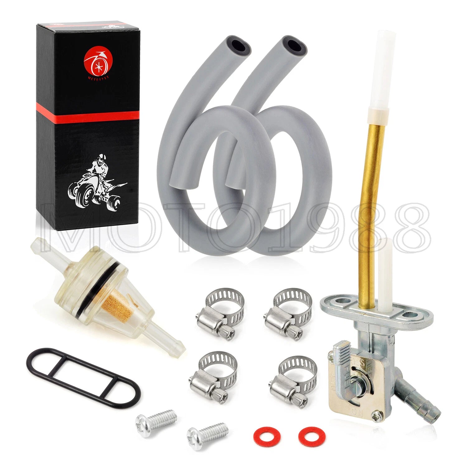 Fuel Valve Petcock Kit for Kawasaki Bayou 300 4X4 KLF300C (1989–2005)