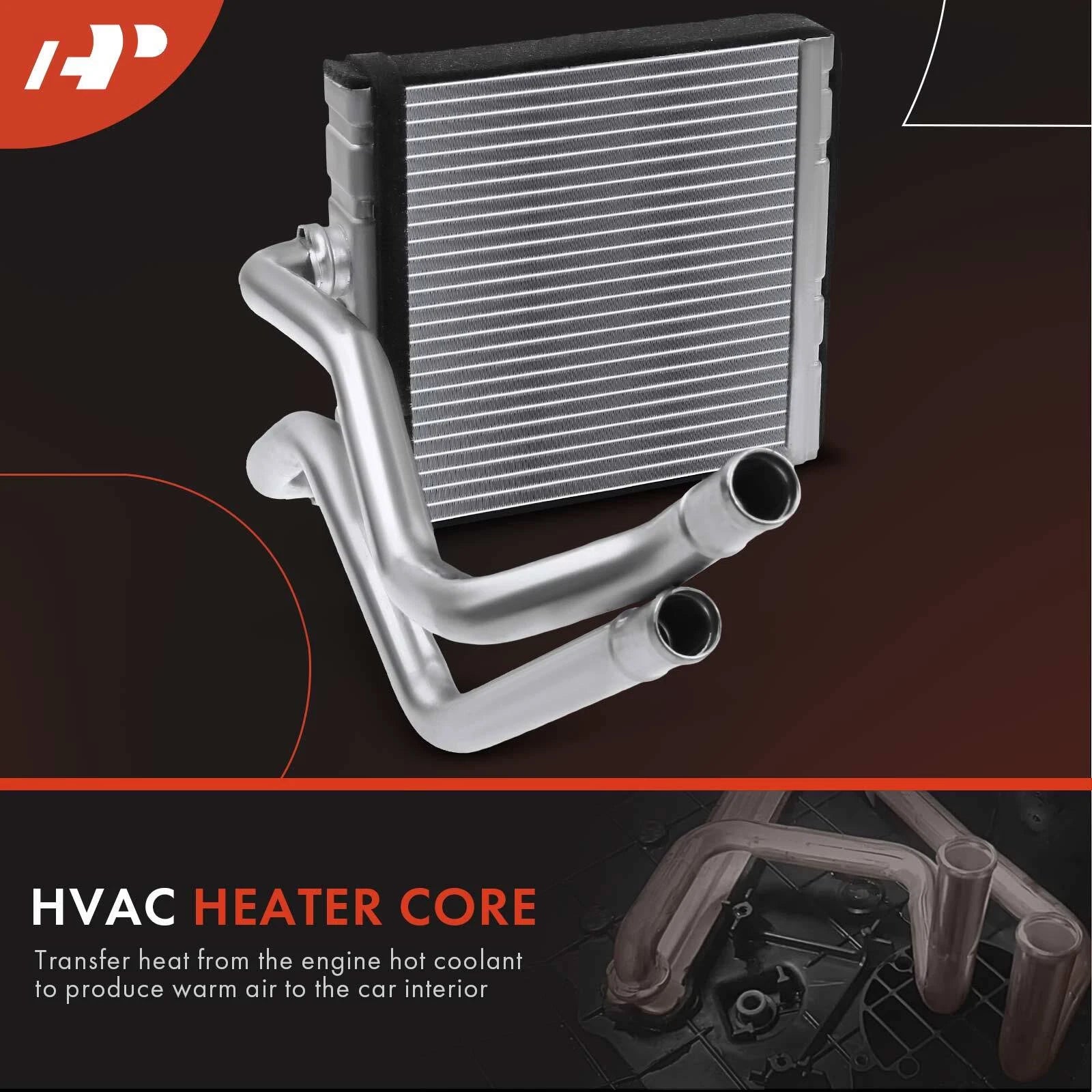 HVAC Heater Core for Nissan Versa (2012–2019), Versa Note (2014–2019), Micra (2015–2018)