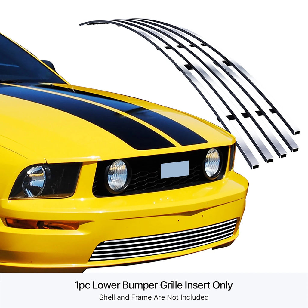 Stainless Chrome Billet Grille Insert for Ford Mustang GT (2005-2009)