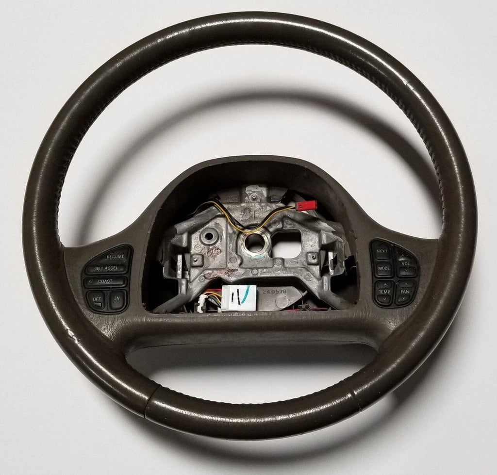 Steering Wheel for Lincoln Continental (1998–2002) Brown with Radio Climate
