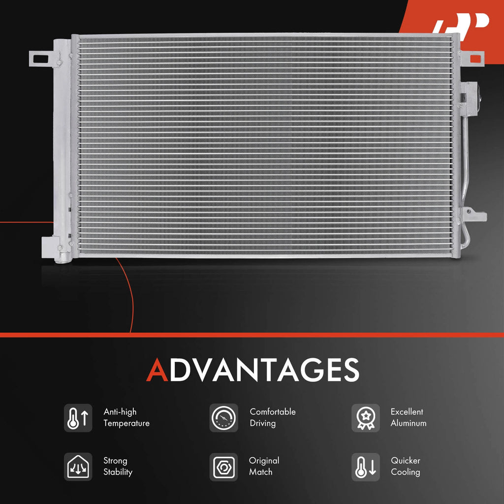 A/C Condenser with Receiver Drier & Bracket for Chevrolet Traverse (2009-2017)