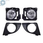 Set of 2 Fog Lights for Acura TSX (2009–2010) Black with Bulbs