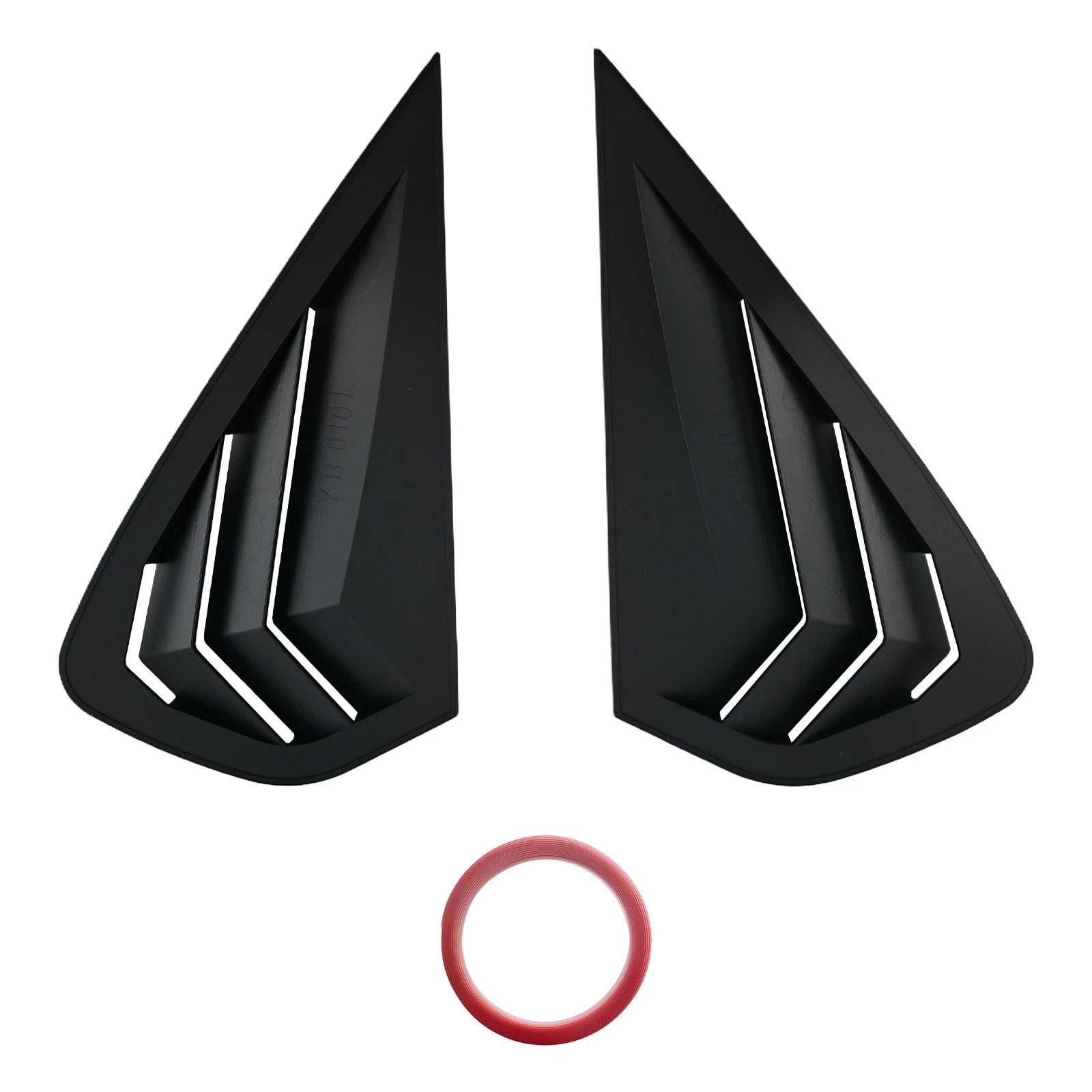 ABS Gloss Black Side Window Louvers for Kia K3 Forte 2019-2022 Painted