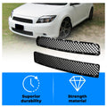 Black ABS Front Upper & Lower Hood Grille Mesh Grill for Scion tC (2005–2010)