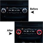 AC Climate Control Knob Ring Covers for Mazda 3, CX-5 (2014-2019)
