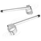 32/37/55mm Clip-on Handlebar Fork Tubes for Universal Motor - Silver