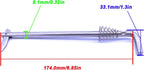Tilt Pin & Spring for Tohatsu 4HP 5HP 6HP 8HP 9.8HP Outboard (16198004)