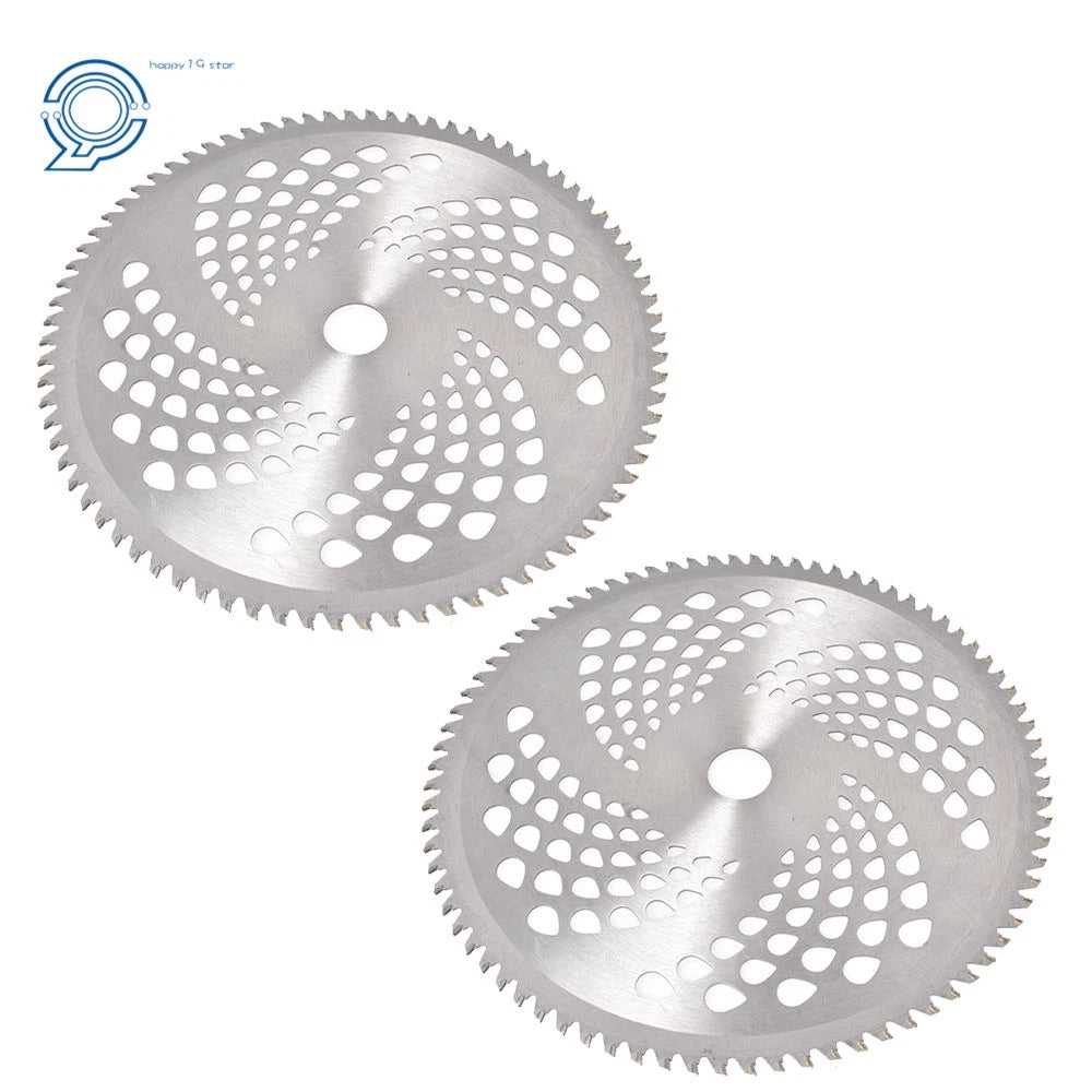 Set of 2 Carbide Tip Brush Blades for Weed Eater 10" 80T