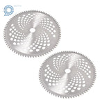 Set of 2 Carbide Tip Brush Blades for Weed Eater 10" 80T