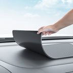 Anti-slip Dashboard Mat for Universal Fit (18x13cm) - Black Silicone