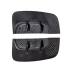 Pair Carbon Look Add-On Side Fender Vent Duct Trims for KIA Stinger (2018–2023)