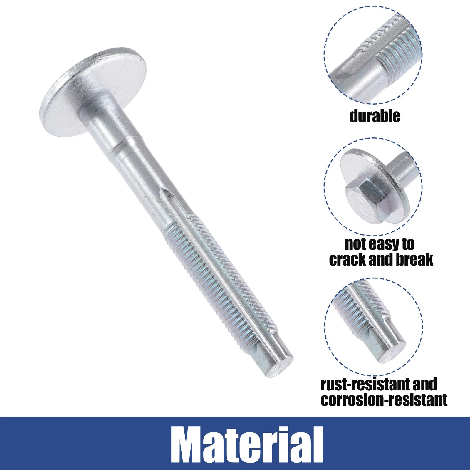 2 Pcs Eccentric Alignment Camber Bolt for Volkswagen (No.WHT000228/1K0501387D)
