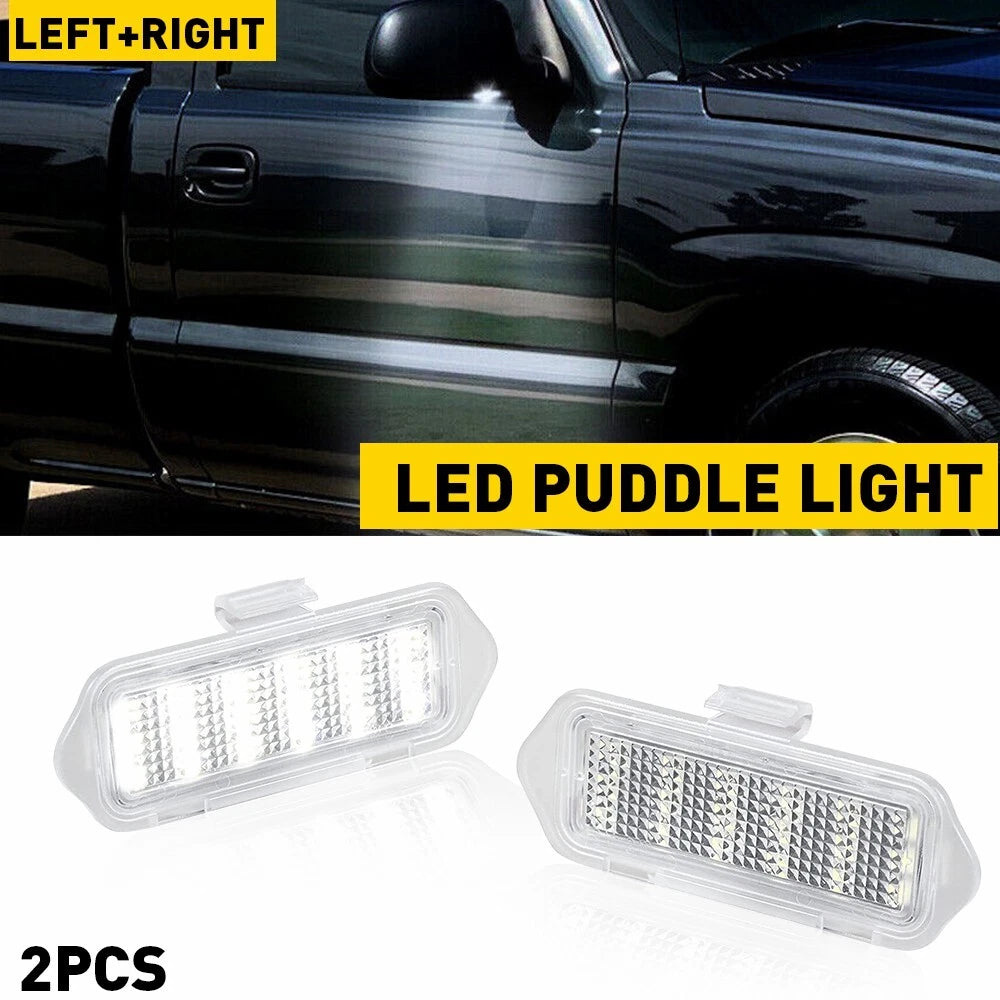 2X LED Side Mirror Puddle Light Assembly for Cadillac Escalade (2003–2006)
