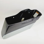 Right Side Saddlebag for Harley Davidson (2014–2023) 2 Tone Silver with Blue Pin