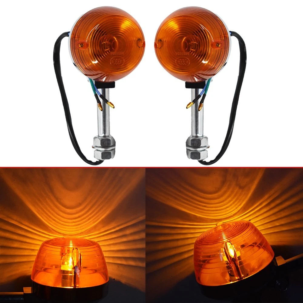 2X Turn Signal Lights for Honda CT70 CT90 XL100 CB350 CM400 CB450 (1969–1982)