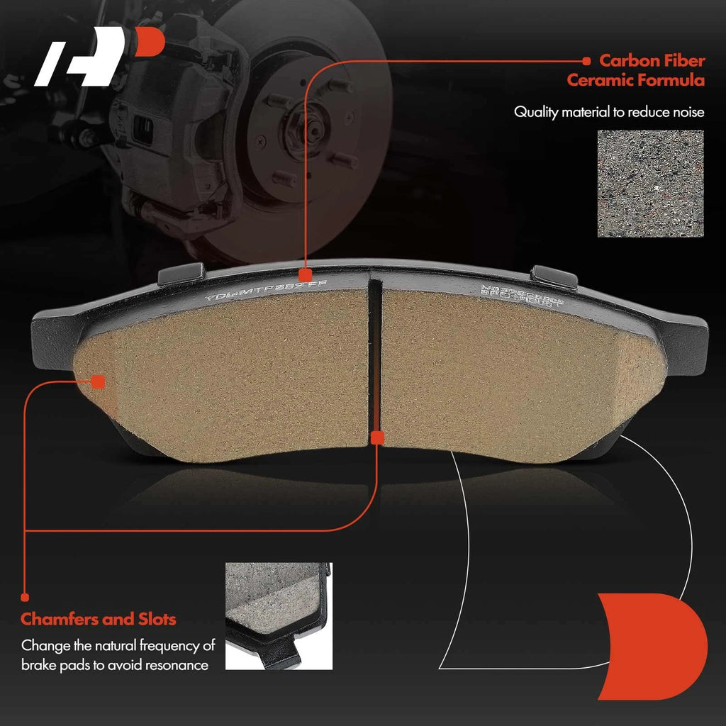 Set of 4 Rear Ceramic Brake Pads for Suzuki Verona Chevrolet Epica (2004–2006)