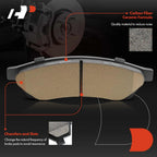 Set of 4 Rear Ceramic Brake Pads for Suzuki Verona Chevrolet Epica (2004–2006)