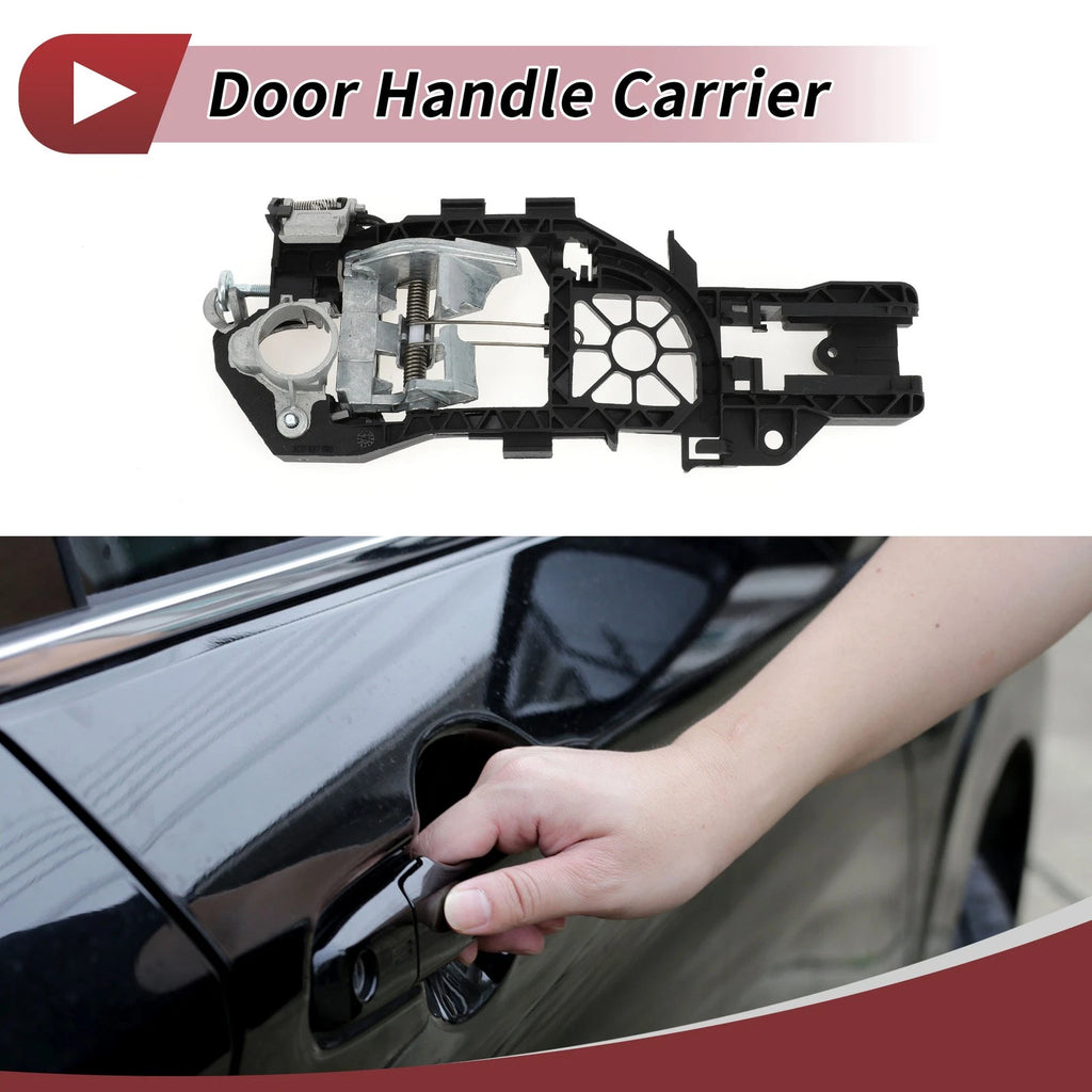 Front Left Door Handle Carrier for Volkswagen Passat (2006–2010) No. 3C0837885H Black