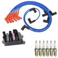 Set of 6 Hitachi Ignition Coils & NGK V-Power Spark Plugs for Ranger V6 (2004)