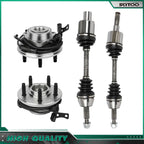 Front CV Axle Shaft + Wheel Hub Bearing for Ford Explorer Sport Trac (2007–2010)